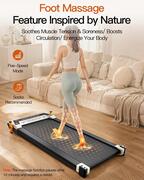 Image of FUNRAY Versatile Walking Pad Treadmill with Incline - Dual-Sided Under Desk Treadmill with Foot Massage