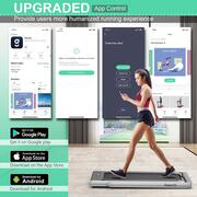 Image of GYMAX Walking Pad, 2.25HP Dual Display Foldable Treadmill for Home with Remote
