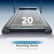Image of Sunny Health & Fitness Strider Foldable Treadmill, 20-Inch Wide Running Belt in full HD