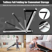 Image of Goplus 2 in 1 Folding Treadmill, Under Desk Electric Treadmill, Installation-Free with Remote Control, APP Control and LED Display, Walking Jogging for Home Office