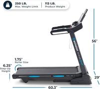 Image of Echelon Stride Series – Auto-Fold Treadmill for Home Cardio with Motorized Incline
