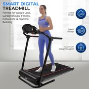 Image of SereneLife Electric Folding Treadmill Exercise Machine