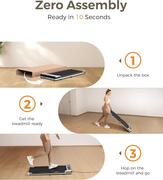 Image of Yagud Under Desk Treadmill, Walking Pad for Home and Office, 2.5 HP