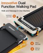 Image of FUNRAY Versatile Walking Pad Treadmill with Incline - Dual-Sided Under Desk Treadmill with Foot Massage