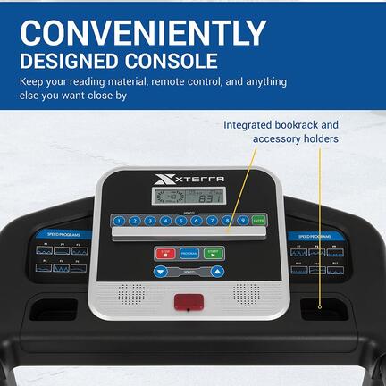 XTERRA Fitness Premium Folding Smart Treadmill, Compact Design, 250+ LB Weight Capacity