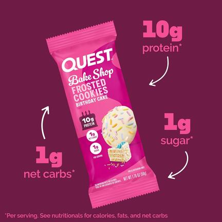 protein cookie Quest Protein Cookie - Frosted Birthday Cake Flavor