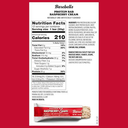 Image of Barebells Protein Bar – Raspberry Cream