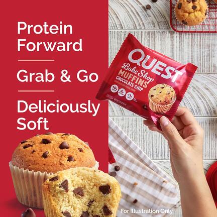 Image of Quest Bake Shop - Chocolate Chip Protein Muffin