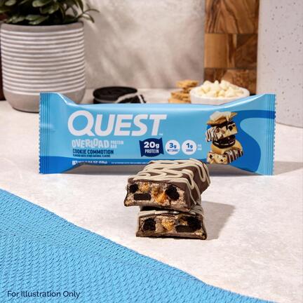 Quest Overload Protein Bar - Cookie Commotion Flavor